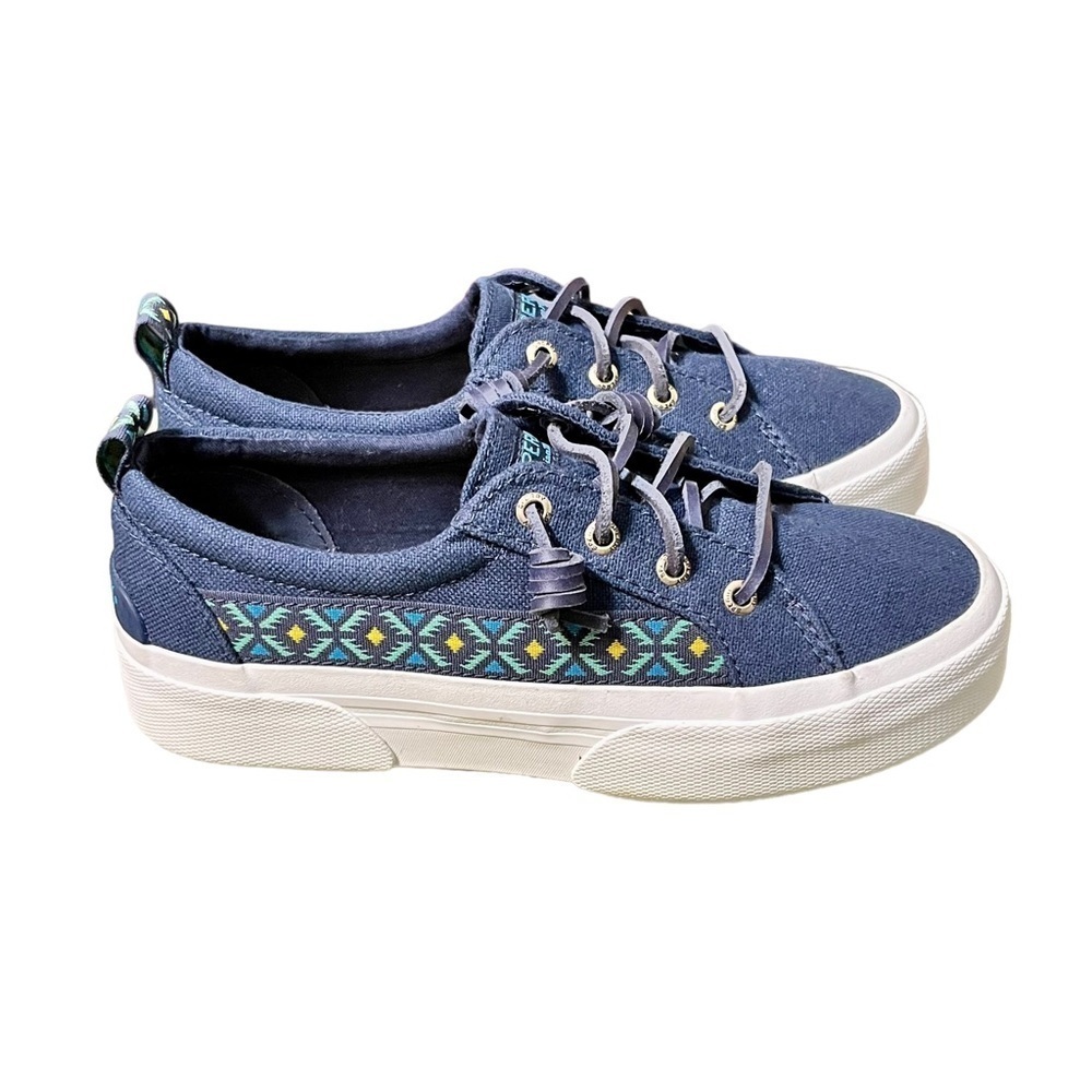 Sperry Top-Sider Pier Wave Hi Ltt Oaxaca Slip-On Sneakers Size 6 Navy